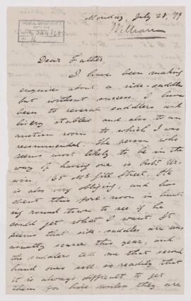 Letter, 28 July 1879