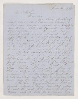 Letter, 19 December 1849