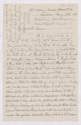 Letter, 18 May 1886