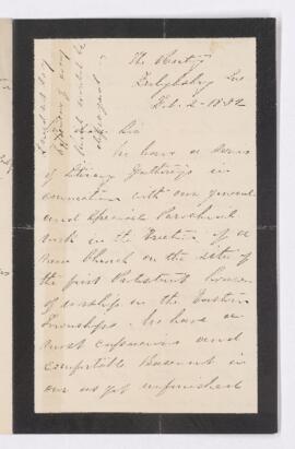 Letter, 2 February 1882