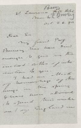 Letter, 28 October 1890