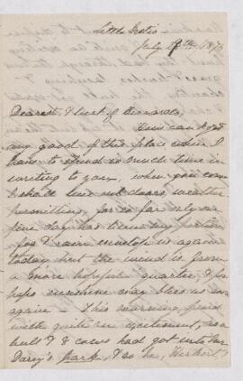 Letter, 29 July 1876