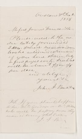 Letter, 8 December 1856