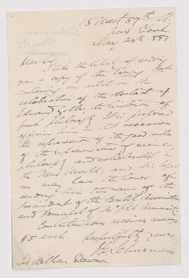 Letter, 20 May 1886