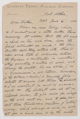 Letter, 6 June 1885