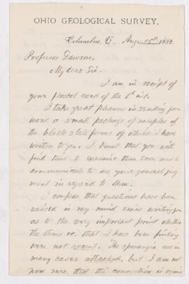 Letter, 5 August 1882