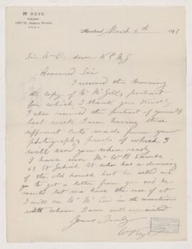 Letter, 4 March 1897