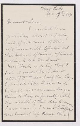 Letter, 17 December 1890