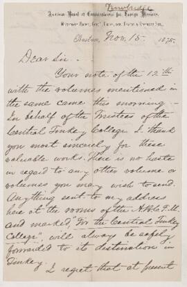 Letter, 15 November 1875