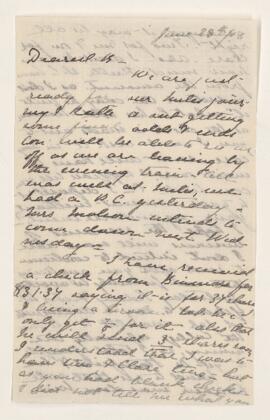 Letter, 28 June 1906