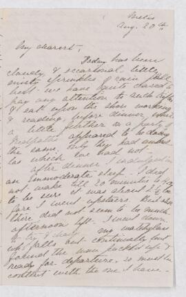 Letter, 20 August 1878