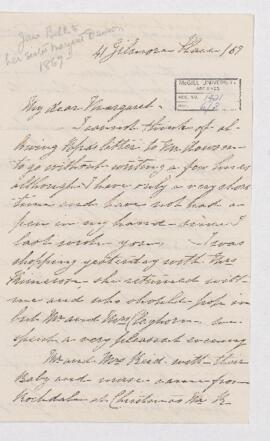 Letter, 1867