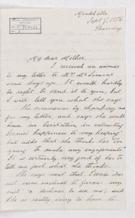 Letter, 7 September 1876