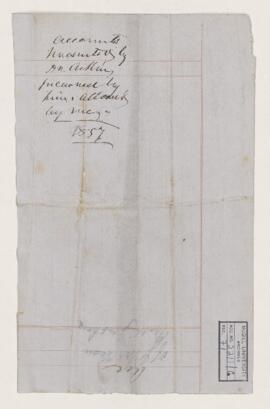 Account, 7 August 1856