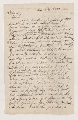 Letter, 5 November 1855