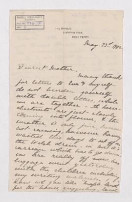 Letter, 23 May 1902