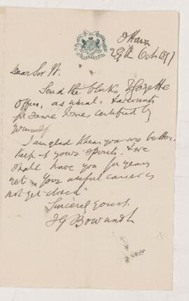 Letter, 29 October 1897