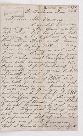 Letter, 26 January 1878