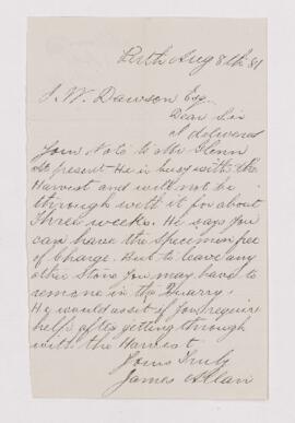 Letter, 8 August 1881