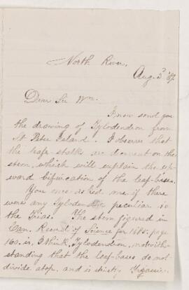 Letter, 3 August 1889