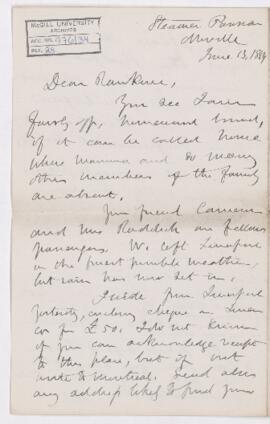 Letter, 13 June 1884