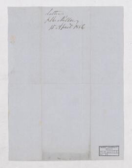 Letter, 15 April 1856