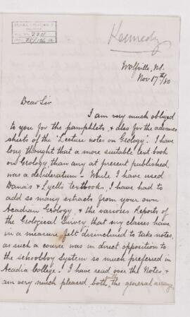 Letter, 17 November 1880