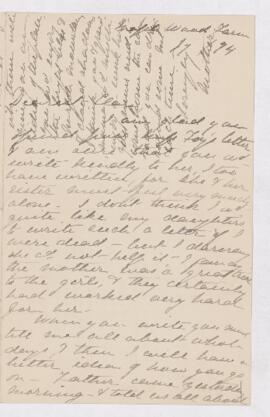 Letter, 29 July 1894