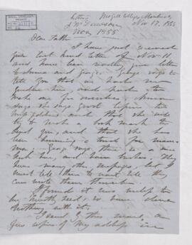 Letter, 17 November 1855