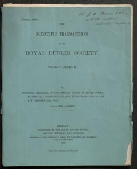 The Scientific Transactions of the Royal Dublin Society. Volume V. (Series II.)