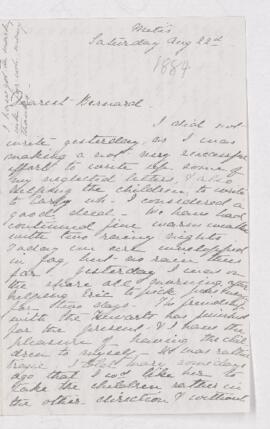 Letter, 22 August 1884