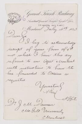 Letter, 10 July 1883