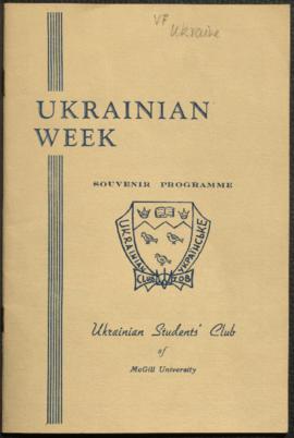 Ukrainian Students' Club ephemera