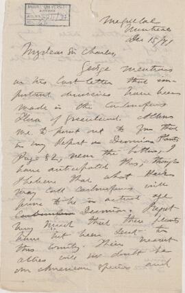 Letter, 15 December 1871