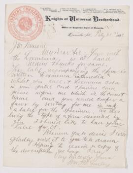 Letter, 21 February 1883