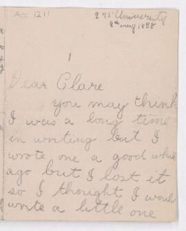 Letter, 8 May 1898