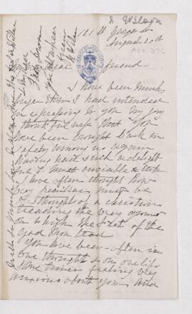 Letter from M. Wilson