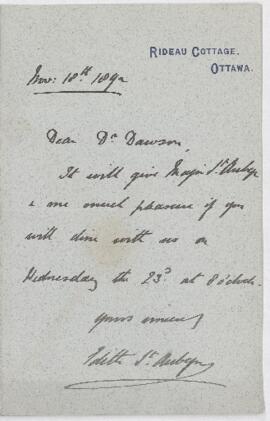 Letter, 18 November 1892