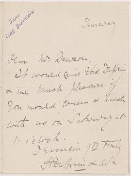 Letter, undated