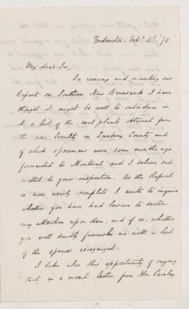 Letter, 3 February 1870