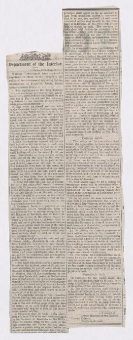 Newsclipping, 13 June 1881