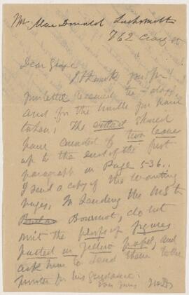 Letter, undated