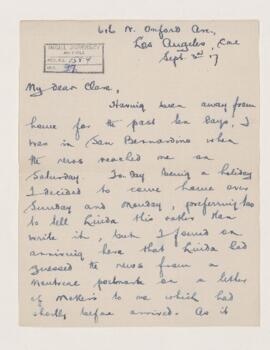 Letter, 3 September 1917