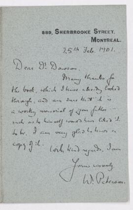 Letter, 25 February 1901