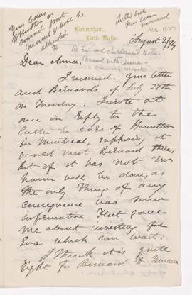 Letter, 2 August 1894