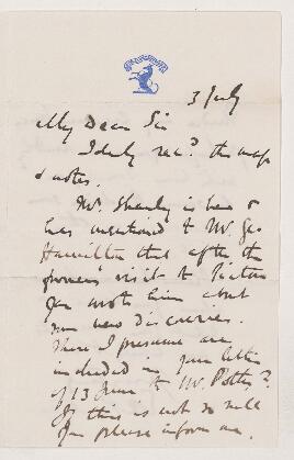 Letter, 3 July 1874