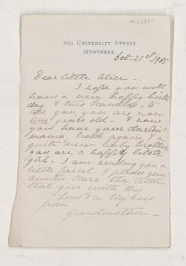 Letter, 21 October 1915