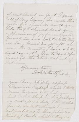 Letter,  January 1887