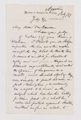 Letter, 6 July 1881