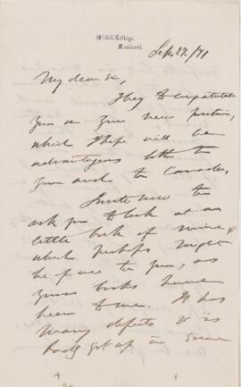 Letter, 27 September 1871